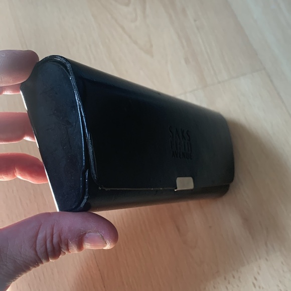 Saks fifth Ave glasses case. Black with velvet interior. - Picture 3 of 6